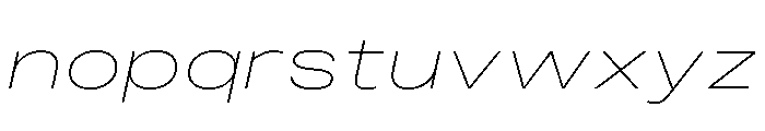 Monument Thin Extended 3 Font LOWERCASE