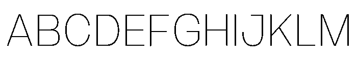 Monument Thin Extended Alt2 Font UPPERCASE