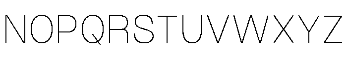Monument Thin Extended Alt2 Font UPPERCASE