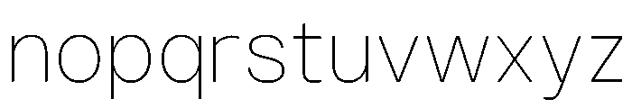 Monument Thin Extended Alt2 Font LOWERCASE