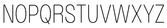 Monument Thin Narrow Extended 2 Font UPPERCASE