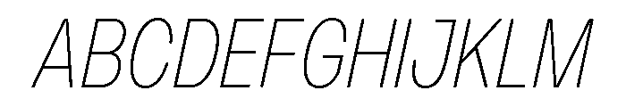 Monument Thin Narrow Font UPPERCASE