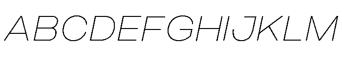 Monument Thin Wide 2 Font UPPERCASE