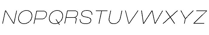 Monument Thin Wide 2 Font UPPERCASE