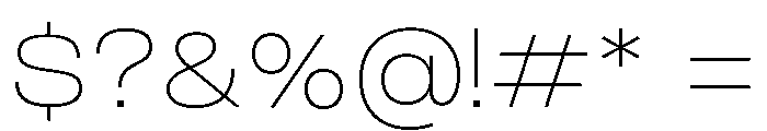 Monument Thin Wide Extended 2 Font OTHER CHARS
