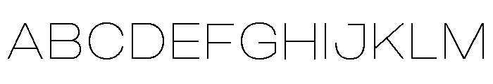 Monument Thin Wide Extended 2 Font UPPERCASE