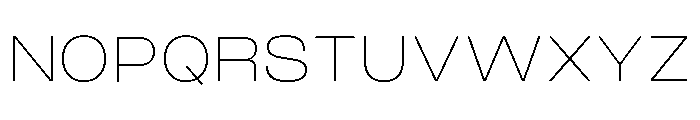 Monument Thin Wide Extended Font UPPERCASE