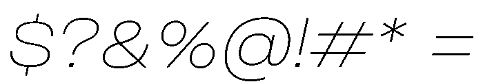 Monument Thin Wide Font OTHER CHARS