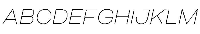 Monument Thin Wide Font UPPERCASE