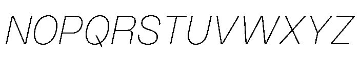 Monument Thin Font UPPERCASE