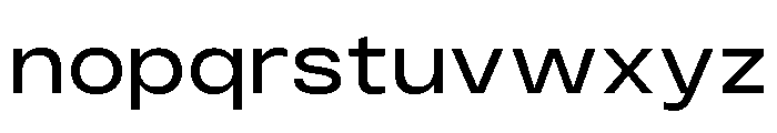 Monument Wide Extended Font LOWERCASE