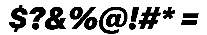 Mori Variable Black Italic Font OTHER CHARS