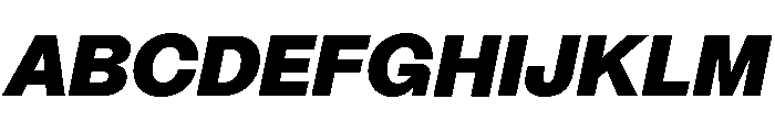 Mori Variable Black Italic Font UPPERCASE