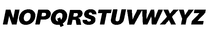 Mori Variable Black Italic Font UPPERCASE