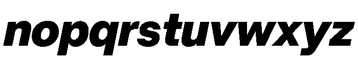 Mori Variable Black Italic Font LOWERCASE