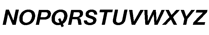 Mori Variable Bold Italic Font UPPERCASE