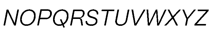 Mori Variable Book Italic Font UPPERCASE