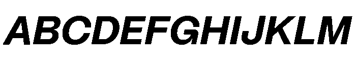 Mori Variable Extrabold Italic Font UPPERCASE