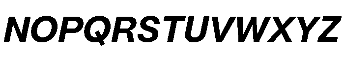 Mori Variable Extrabold Italic Font UPPERCASE