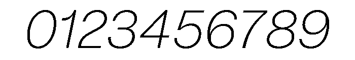 Mori Variable Extralight Italic Font OTHER CHARS