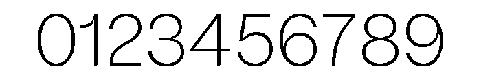 Mori Variable Extralight Font OTHER CHARS
