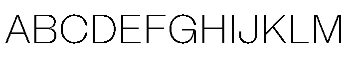 Mori Variable Extralight Font UPPERCASE
