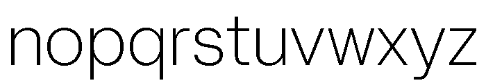Mori Variable Extralight Font LOWERCASE