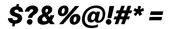 Mori Variable Heavy Italic Font OTHER CHARS