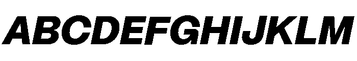 Mori Variable Heavy Italic Font UPPERCASE
