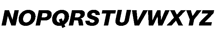 Mori Variable Heavy Italic Font UPPERCASE