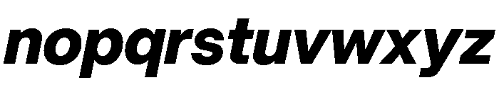 Mori Variable Heavy Italic Font LOWERCASE