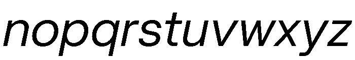 Mori Variable Italic Font LOWERCASE