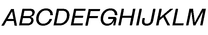 Mori Variable Medium Italic Font UPPERCASE