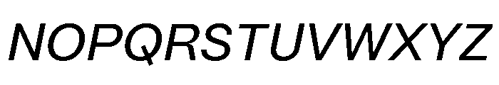 Mori Variable Medium Italic Font UPPERCASE
