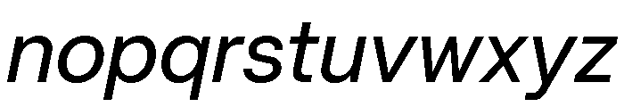 Mori Variable Medium Italic Font LOWERCASE