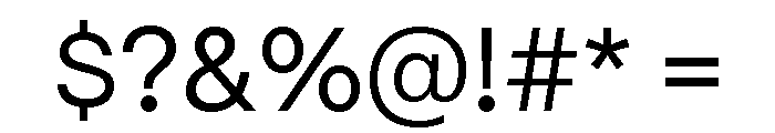 Mori Variable Regular Font OTHER CHARS