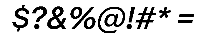 Mori Variable Semibold Italic Font OTHER CHARS