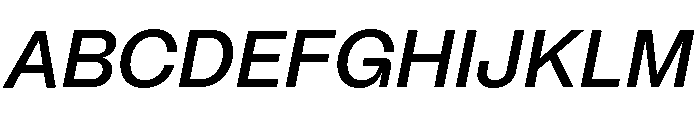 Mori Variable Semibold Italic Font UPPERCASE