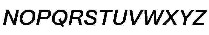 Mori Variable Semibold Italic Font UPPERCASE