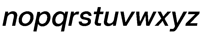 Mori Variable Semibold Italic Font LOWERCASE