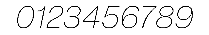 Mori Variable Thin Italic Font OTHER CHARS