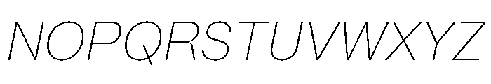 Mori Variable Thin Italic Font UPPERCASE