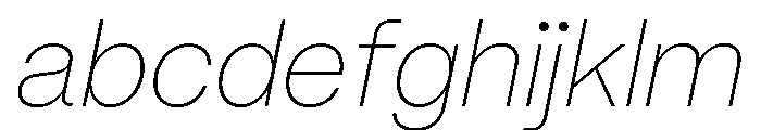 Mori Variable Thin Italic FONT