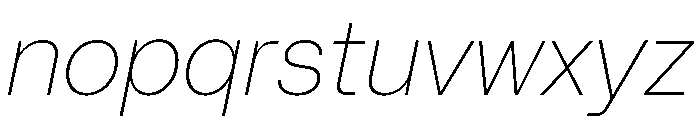 Mori Variable Thin Italic Font LOWERCASE