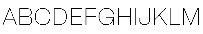 Mori Variable Thin Font UPPERCASE