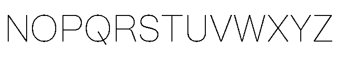 Mori Variable Thin Font UPPERCASE