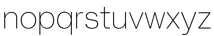 Mori Variable Thin Font LOWERCASE