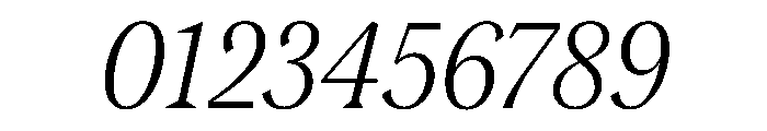 Morion LightItalic Font OTHER CHARS