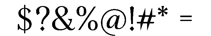 Morion Regular Font OTHER CHARS