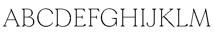Morion Thin Font UPPERCASE